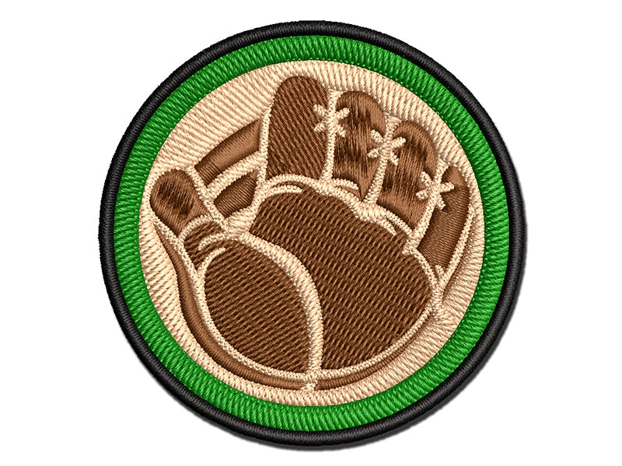 Baseball Catchers Mitt Gloves Multi-Color Embroidered Iron-On or Hook & Loop Patch Applique